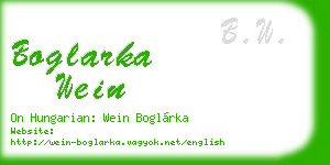 boglarka wein business card
